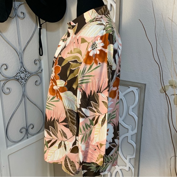 Napa Valley floral button down shirt top blouse - Picture 2 of 9